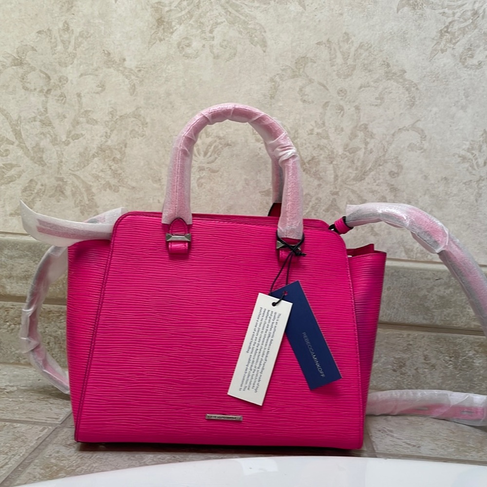 REBECCA MINKOFF discontinued Mini Avery Tote in color Flamingo